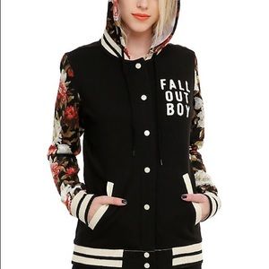 Fall Out Boy Floral Varsity Jacket